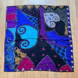 Vintage Echo multicolored square scarf
